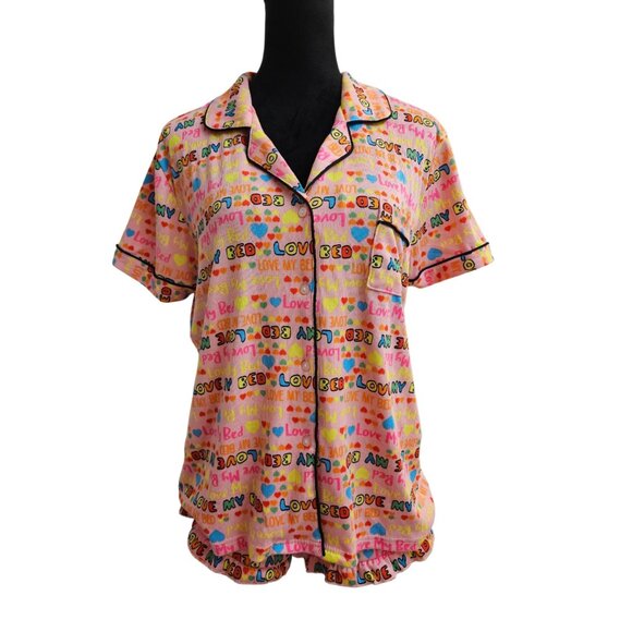 Pink Multi pajama set- NWOT-Size Large - Picture 3 of 16